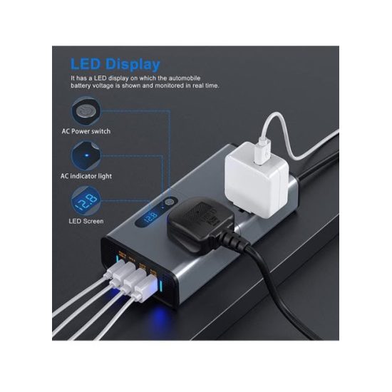 CAR INVERTER D-IV03 محول طاقة للسيارة بقدرة 200 واط