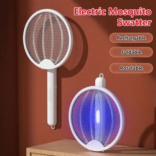 ELECTRIC MOSQUITO SWATTER   مضرب كهربائي قابل للطي لقتل البعوض
