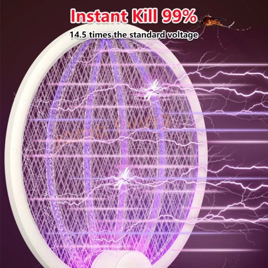 ELECTRIC MOSQUITO SWATTER   مضرب كهربائي قابل للطي لقتل البعوض
