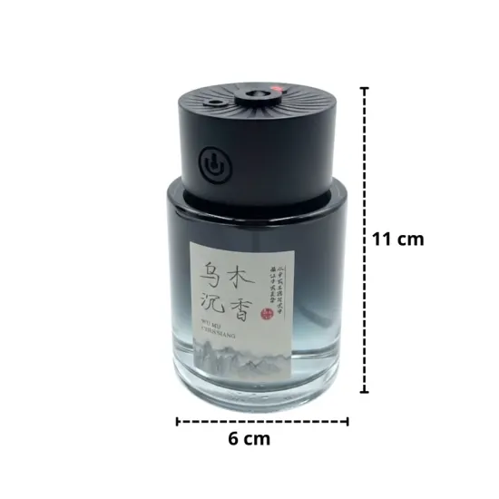 CAR FRAGRANCE معطر سياره فواحة عطرية ذكية مضيئة للسيارة تعمل بالشحن - 140 مل