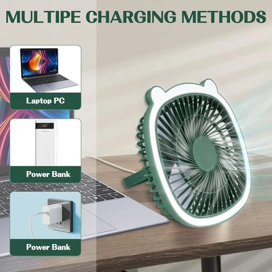 TABLE LAMP AND DESKTOP مروحه 