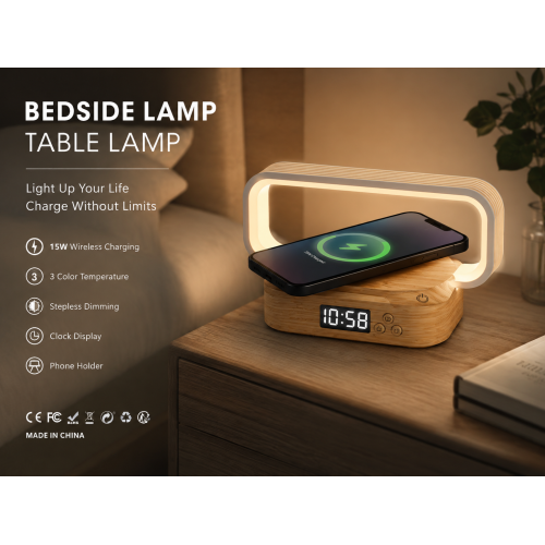 BEDSIDE LAMP شاحن لا سلكي wr06c