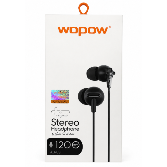 سماعة سلكية ايو اكس WOPOW AU-03 سماعة سلكية ايو اكس WOPOW AU-03