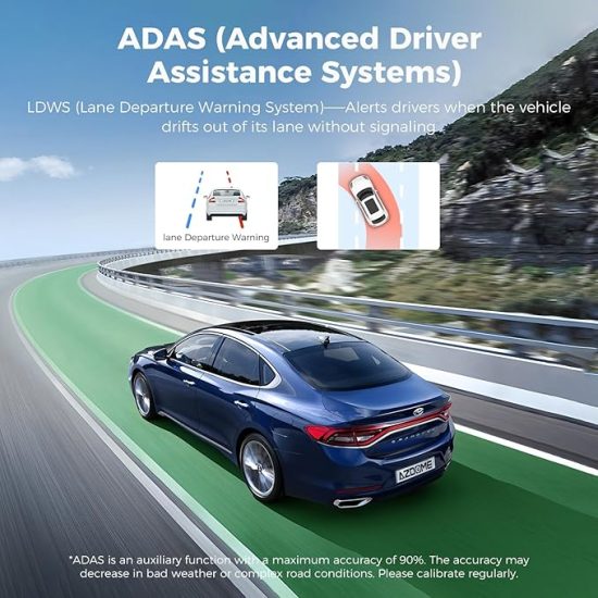 داش كام AZDOME M01 Dual Dash Cam