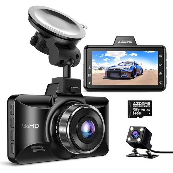 داش كام AZDOME M01 Dual Dash Cam