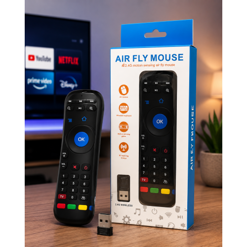 ريموت ماوس لاسلكي للتلفزيون Air Fly Mouse ريموت ماوس لاسلكي للتلفزيون Air Fly Mouse