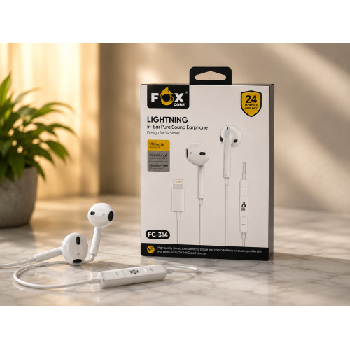 سماعة الأذن السلكية FOX CORE FC-314 بمنفذ Lightning