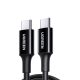 Ugreen L502 USB-C to USB-C Braided Cable 1m 100w كيبل يوجرين مضفر آسود
