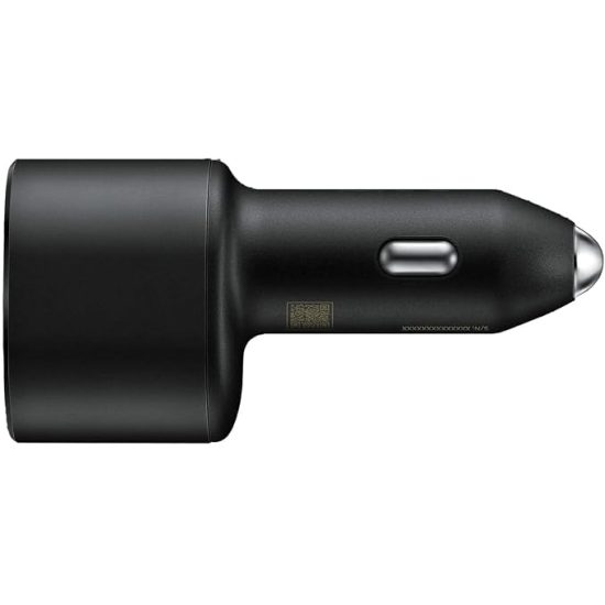 شاحن السيارة الثنائي السريع للغاية من سامسونج مع كيبل تايب سي (Samsung Super Fast Dual Car Charger)، 