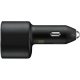 شاحن السيارة الثنائي السريع للغاية من سامسونج مع كيبل تايب سي (Samsung Super Fast Dual Car Charger)، 