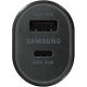 شاحن السيارة الثنائي السريع للغاية من سامسونج مع كيبل تايب سي (Samsung Super Fast Dual Car Charger)، 