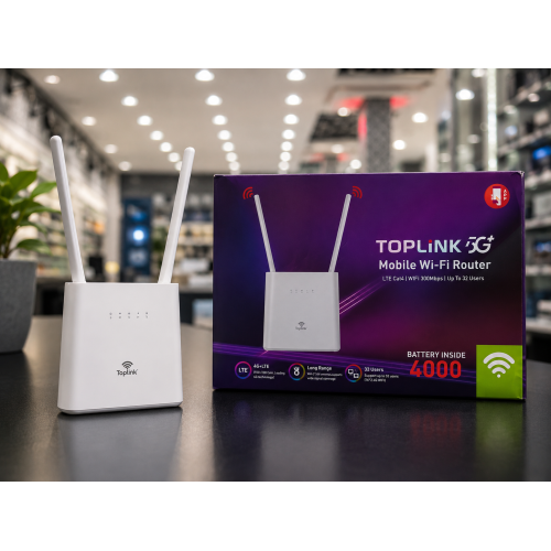 TOPLINK4G وأي فأي راوتر 4000بطاريه