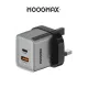 MOOGMAX شاحن جداري 20 واط. شاحن سريع وامان ضد الجهد الزائد. شاحن جداري بمنفذين شحن. يدعم الشحن السريع PD.