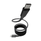 سلك شاحن امباور بانزر جلاس Magnetic من USB-C إلى USB-C بطول 1.5 م وبقوة 240 واط - أسود