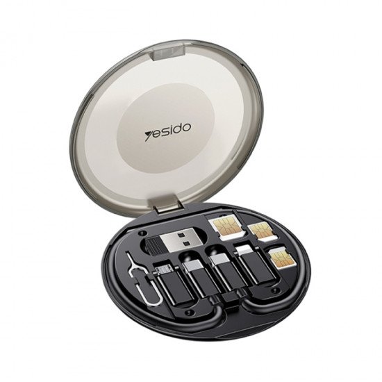 MULTIFUNCTION - صندوق تخزين متعدد الوظائف 6 في 1للهاتف المحمول من yesido موديل CA118 MULTIFUNCTION - صندوق تخزين متعدد الوظائف 6 في 1للهاتف المحمول من yesido موديل CA118