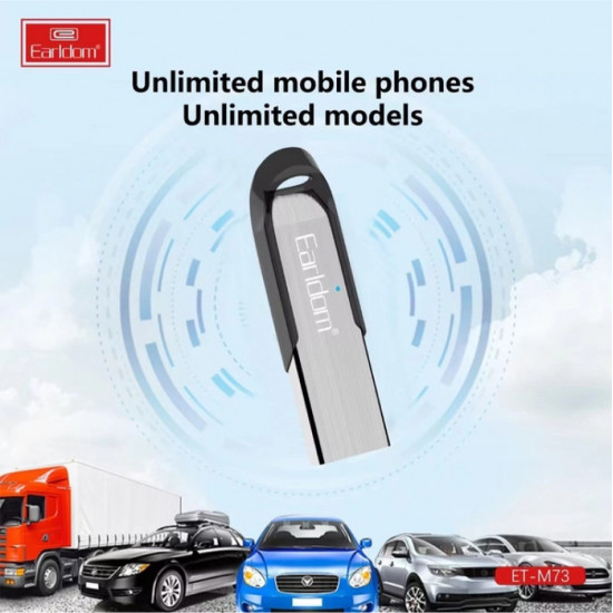 جهاز استقبال صوت بلوتوث ايرلدوم ET-M73 ، يو اس بي 