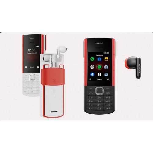  جوال نوكيا اكسبرس اوديو 5710 من نوكيا مصمم بسماعات اذن لاسلكية مدمجة، اتصال 4G