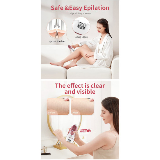 آلة إزالة الشعر الاحترافية 4 في 1 من سوكاني لتنظيف الوجه SOKANY