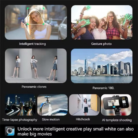 عصا السيلفي عن بعد وحامل تتبع الوجه للهاتف الذكي عصا السيلفي عن بعد وحامل تتبع الوجه للهاتف الذكي