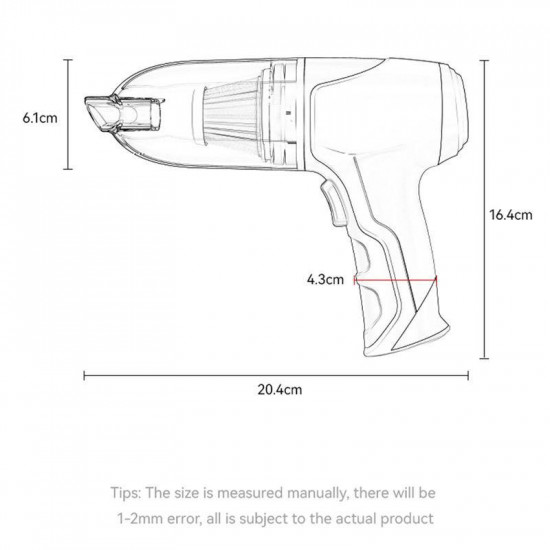 YESIDO VC08 مكنسة كهربائية محمولة قابلة لإعادة الشحن YESIDO VC08 مكنسة كهربائية محمولة قابلة لإعادة الشحن