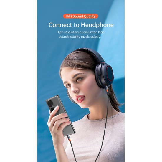 Mcdodo Kabel Type C to Aux Jack 3.5mm Male Audio HiFi 1.8m