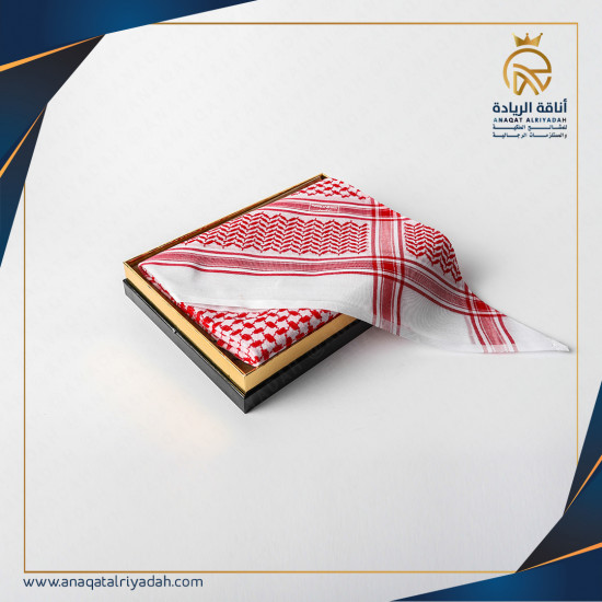 شماغ بروجيه أحمر003 شلشل 