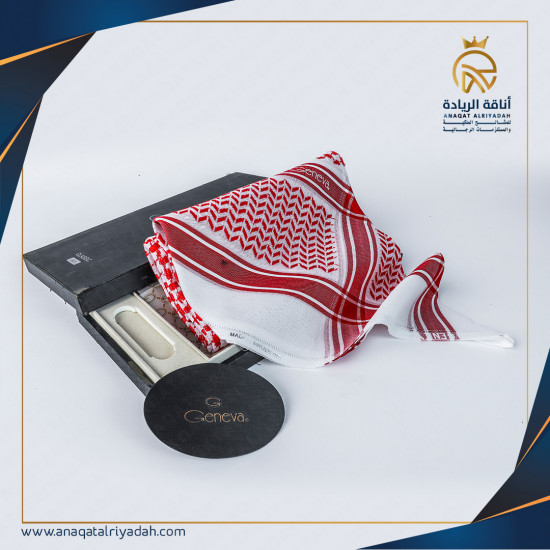 شماغ جنيفا احمركلاسيك  shemagh red GENVA  CLASSIC 