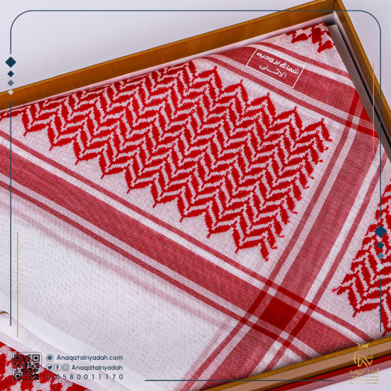 شماغ بروجيه رجالي احمر لقطة لون خاص بلر BRO-M-R-E