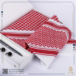 شماغ لاكوفا أحمر 2021 مع هدية شماغ لاكوفا أحمر 2021 مع هدية