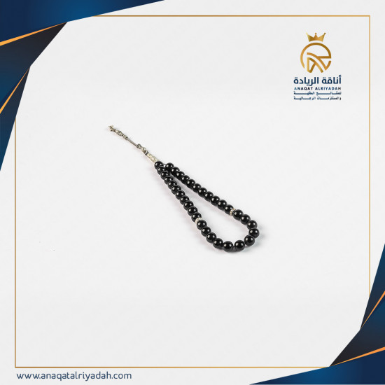 سبحة عقيق أسود 001