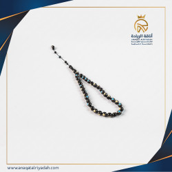 سبحة خشب كوك مطعم بالفيروز و العظم 001