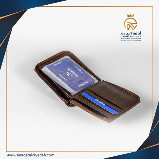 محافظ رجالية جلد أصلي هندي Wal3038