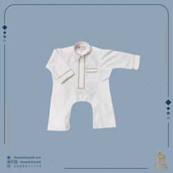 بربتوز على شكل ثوب مطرز للمواليد أطفال بربتوز على شكل ثوب مطرز للمواليد أطفال