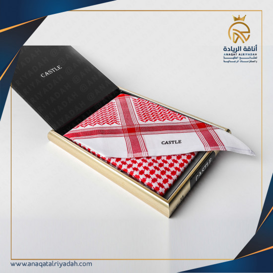 شماغ كاستل احمر 1143