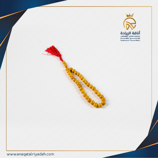 سبحة تراب الكهرمان حبة كبيرة