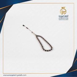 سبحة خشب كوك مطعم فضة مع إمام فضة 