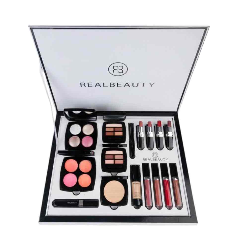 بوكس مكياج ابيض و اسود - ريل بيوتي 