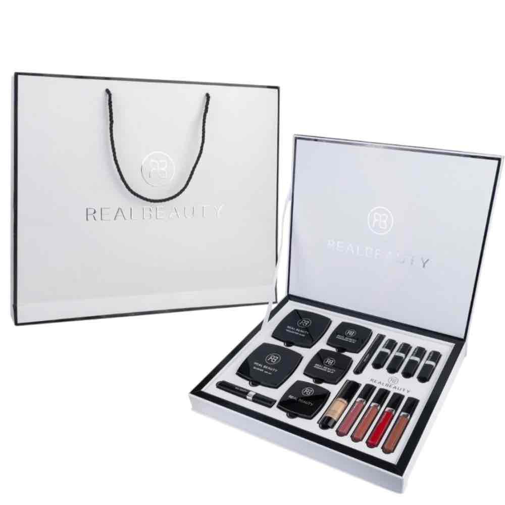 بوكس مكياج ابيض و اسود - ريل بيوتي 