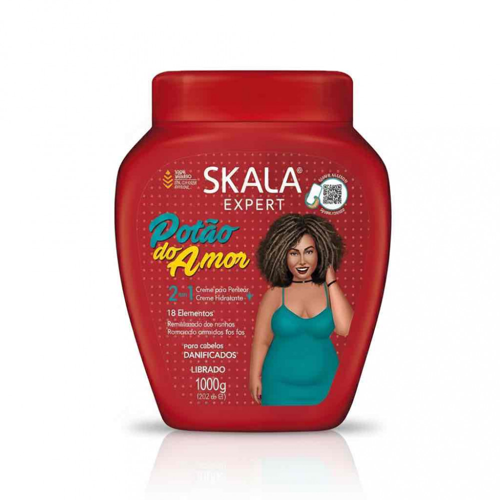 كريم برازيلي لوف بوت معالج لشعر الجاف والمتضرر 1000 جرام - من سكالا