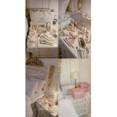 بوكس مكياج الوردي 4 طبقات - من ريل بيوتي 