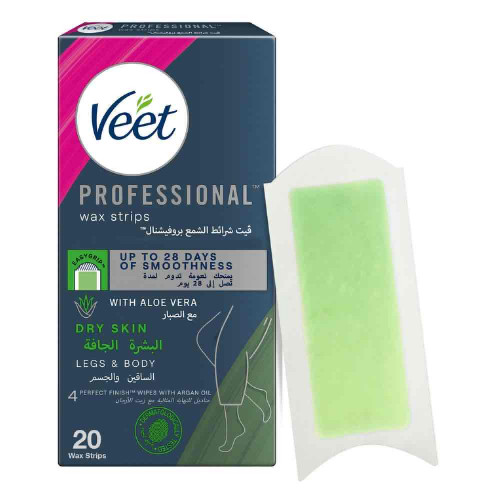 شرائح نتف شمعيه  لإزالة الشعر للبشرة العاديه 20 شريحه - من فيت