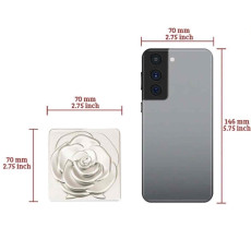 طبق مرايه وجهين فضي مطفي