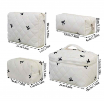 شنط 4 قطع - لون ابيض و اسود 