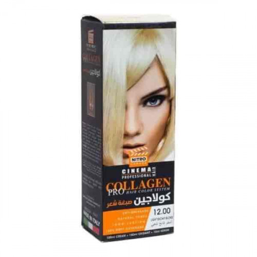 صبغة شعر كولاجين من نيترو كندا سينما بروفيشنال - 12اشقر فاتح ثلجي