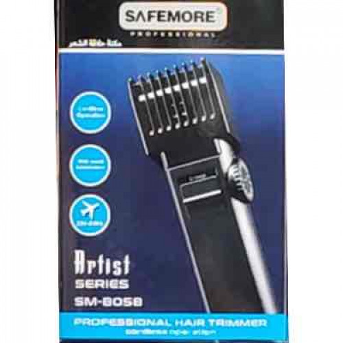 ماكينة حلاقة سيف مور لاسلكية احترافية SM-8058 - أسود