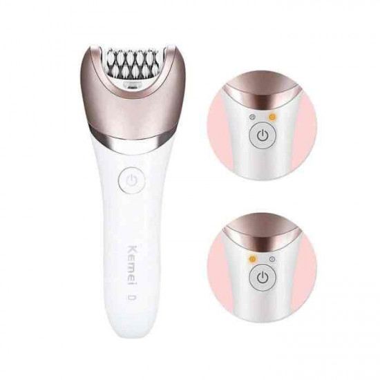 ماكينة حلاقة نسائية كيمي متعددة الوظائف 1 في 5 مقاوم للماء KM-8001 - أبيض