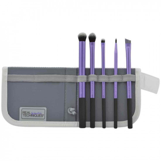 مجموعة فرش العين 6 قطع و شنطه - من ريل تكنيك