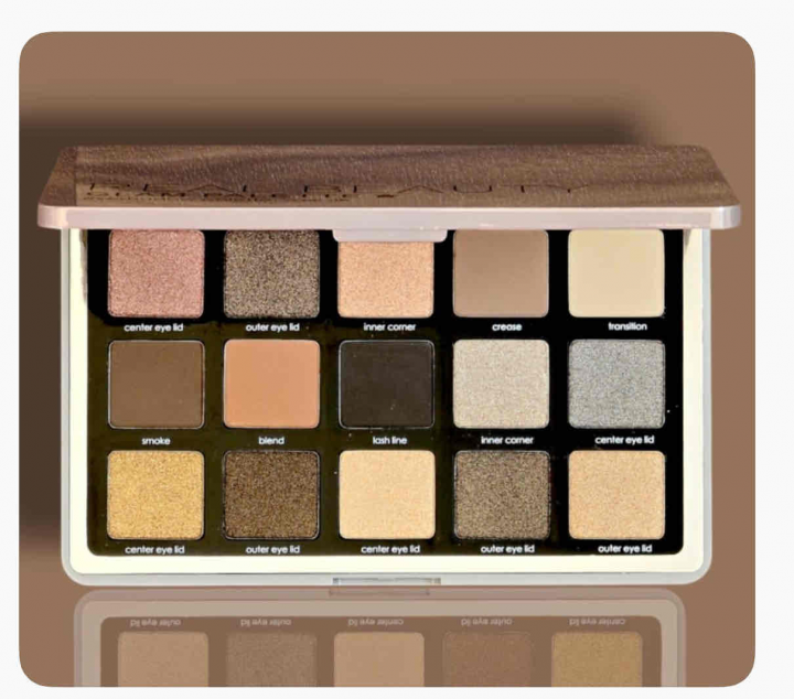 باليت من15 لون خريفي بين المخمل و مطفي من ريل بيوتي