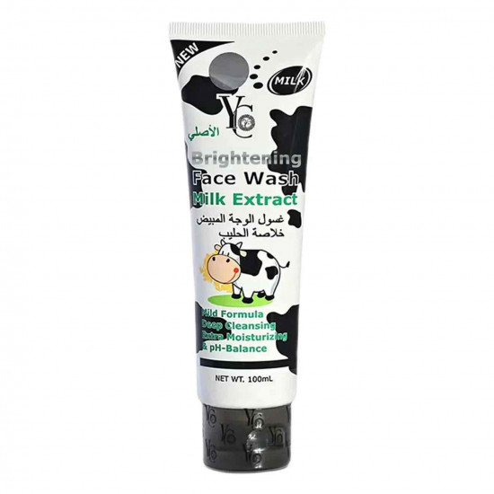 غسول الوجه المبيض بخلاصة الحليب من واي سي 100 مل