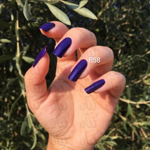 مناكير بنفسجي مزرق رقم 58